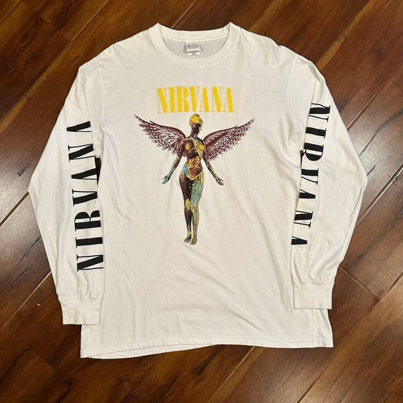 Unknown Other - Nirvana In Utero T-Shirt Band Tee Kurt Cobain 90s GRAIL RARE Reprint Vtg XXL
